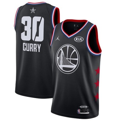 Golden State Warriors #30 Stephen Curry Black NBA Jordan Swingman 2019 All-Star Game Jersey Men's